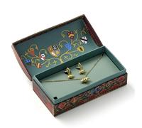 Harry Potter Confezione regalo Quidditch - Collana Boccino d'Oro dorata in lega di zinco