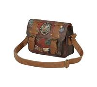 Harry Potter Railway-Borsa a Tracolla Satchel, Marrone, 20 x 15 cm