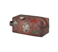 Harry Potter Railway-Borsa da Toilette da Viaggio Brick Plus, Marrone, 25 x 12 cm