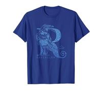 Harry Potter Ravenclaw Glitter Maglietta, Uomo, Blu Reale, XL