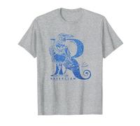 Harry Potter Ravenclaw Glitter Maglietta, Uomo, Grigio Melange, XL