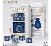 Harry Potter Ravenclaw Set Di Dadi Con Astuccio Q-WORKSHOP Glitter Blu D6