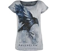 Harry Potter Ravenclaw - The Raven Donna T-Shirt Blu L 100% Cotone Regular