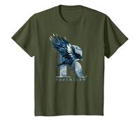 Harry Potter Ravenclaw Watercolour R Maglietta, Bambini, Oliva, 4 Anni