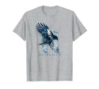 Harry Potter Ravenclaw Watercolour R Maglietta, Uomo, Grigio Melange, S
