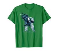 Harry Potter Ravenclaw Watercolour R Maglietta, Uomo, Verde Mela, XL