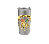 Harry Potter Rendered Hogwarts Crest Bicchiere termico in acciaio inox doppia parete
