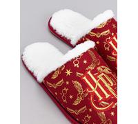 Harry Potter Rosso Logo Pantofole Mule Ragazze