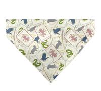 Harry Potter School Tarot Cards Stacked Beige Multi Color Slip On Collar Bandana