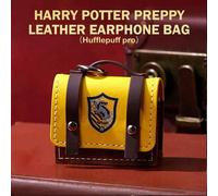 Harry Potter Series College Style Borsa per auricolari in pelle Tassorosso Pro (1 PC) Poliuretano