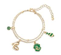Harry Potter Serpeverde Charms braccialetto catena regolabile