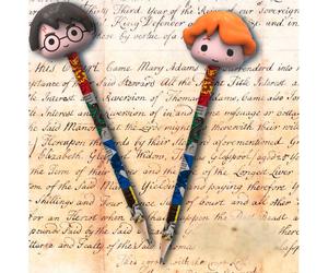 Harry Potter Set 2 Pencils Con 3d Gomma Per Cancelleria Toppers Blue Sky Studios