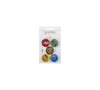 Harry Potter - Set di 5 gomme da cancellare a forma di casa di Hogwarts, accessori per la scuola Harry Potter, Grifondoro, Serpeverde, Ravenclaw, Hufflepuff