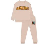 Harry Potter Set Abbigliamento Bambino, Set 2 Pezzi Felpa Bambino E Joggers, Completo Ragazzo Hogwarts, Marrone 10-11 Anni