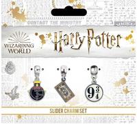 Harry Potter Set Charms Beads Ufficiali Binario 9 & 3/4 Hogwarts Express Ticket