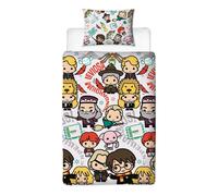Harry Potter Scena Set Copripiumino Singolo Comic Stile Bambini Letto 2-in-1