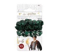Harry Potter - Set di 3 elastici - Acconciatura facile - Accessorio ufficiale della scuola di Hogwarts - Casa Serpeverde