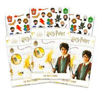 Harry Potter - Set di 75 tatuaggi temporanei (accessori per costume)