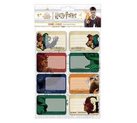 HARRY POTTER - Set di etichette scolastiche Hogwarts Houses, prodotto ufficiale
