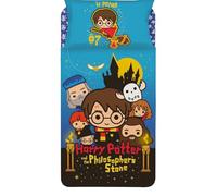 Harry Potter; Set Lenzuola Letto Singolo In Cotone, Lenzuolo Sopra + Lenzuolo Con Angoli + Federa, 100% Cotone
