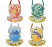 Harry Potter Set Of 4 Hanging Wall Plaques - Hogwarts House Crests Signs