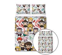 Harry Potter Set Parure Copripiumino Double Reversibile Kawaii Cartoon New