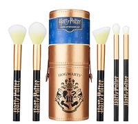 Harry Potter Set Pennelli Make Up, 5-Pezzi Pennello Trucco Set con Custodia in Similpelle per Ombretto, Fard e Illuminante, Regalo Donna Adolescenti