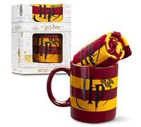 Harry Potter Set Regalo Tazza e Calzini Donna Adolescenti, Hogwarts Calze al Polpaccio e Tazze Ceramica (Tazza e calzini gialli, Tazza: 325ml, Calzini, 35/40 EU)