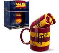 Harry Potter Set Regalo Tazza e Calzini Donna Adolescenti, Hogwarts Calze al Polpaccio EU 35-41 e Tazze Ceramica, Regalo per Lei (Tazza e calzini gialli, Tazza: 325ml, Calzini, 35/40 EU)