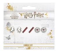 Harry Potter Set Tre Paia Orecchini A Lobo Grifondoro Gryffindor Originali