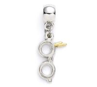 Harry Potter Silver Plated Lightning Bolt with Glasses Slider Charm by The Carat