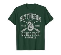 Harry Potter Slytherin Quidditch Arch Maglietta, Uomo, Verde Foresta, XXL