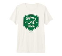 Harry Potter Slytherin Strike Like Lightning Badge Maglietta Premium