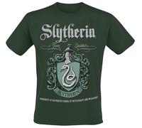 Harry Potter Slytherin Uomo T-Shirt Verde Regular S Verde