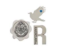 HARRY POTTER SPILLE Set 3 4cm Metallo Stemma Casa CORVONERO Originali UFFICIALI