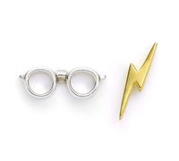 Harry Potter Sterling Silver Earrings Lightning Bolt & Glasses