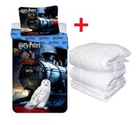 Harry Potter T Completo Letto Singolo Copripiumino + Piumino Invernale 140x200cm
