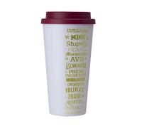 Harry Potter - Tazza da viaggio con incantesimi, 450 ml, riutilizzabile, in plastica con coperchio
