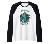 Harry Potter Team Captain Slytherin Maglia con Maniche Raglan