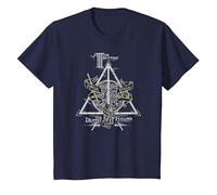 Harry Potter The Brothers Deathly Hallows Maglietta, Bambini, Navy, 2 Anni