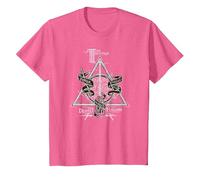 Harry Potter The Brothers Deathly Hallows Maglietta, Bambini, Rosa mélange, 6 Anni