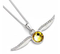 Harry Potter The Carat Shop - Collana con boccino d'oro impreziosito da cristalli, Argento sterling, Cristallo