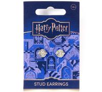 Harry Potter 1 paio di orecchini a perno giratempo color argento, Misura unica, Lega di zinco: 93% zinco + 3% rame + 4% alluminio, Nessuna pietra preziosa