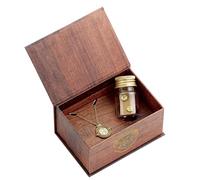 Harry Potter Hermione Pozioni regalo con collana giratempo e orecchini a perno, taglia unica, zinco, senza pietra preziosa, One Size, Zinco, Nessuna pietra preziosa