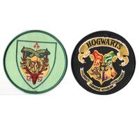 Harry Potter Tremaghi Torneo Hogwarts Scuola + Drumstrang Istituto 2-PATCH