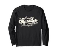 Harry Potter Try Quidditch Go Flying Today Maglia a Manica