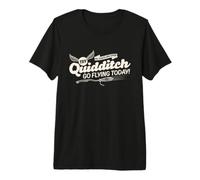 Harry Potter Try Quidditch Go Flying Today Maglietta Premium