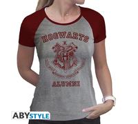 HARRY POTTER - Tshirt "Alumni" woman SS grey & red - premium