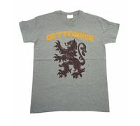Harry Potter Unisex Gryffindor University Grey Reverse Tshirt T-Shirt M Grey