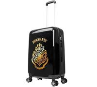 Harry Potter Valigia Bambino Hogwarts Trolley Bambina Rigido 4 Ruote Valigia da Viaggio Regalo per Bambini e Ragazzi (M (L67cm x W42cm - 60L), Nero)